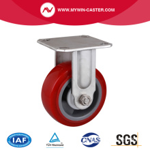 Stainless 5 Zoll 250Kg Starrer TPU Caster